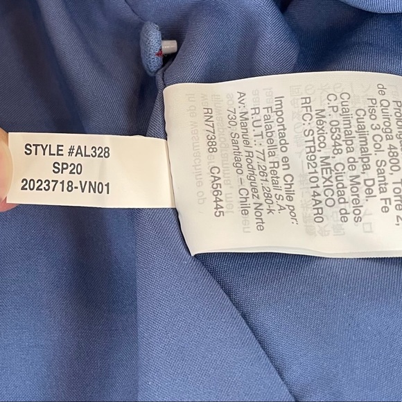 Madewell Tassel-Tie Mini Dress Calico Floral Blue - Picture 10 of 10